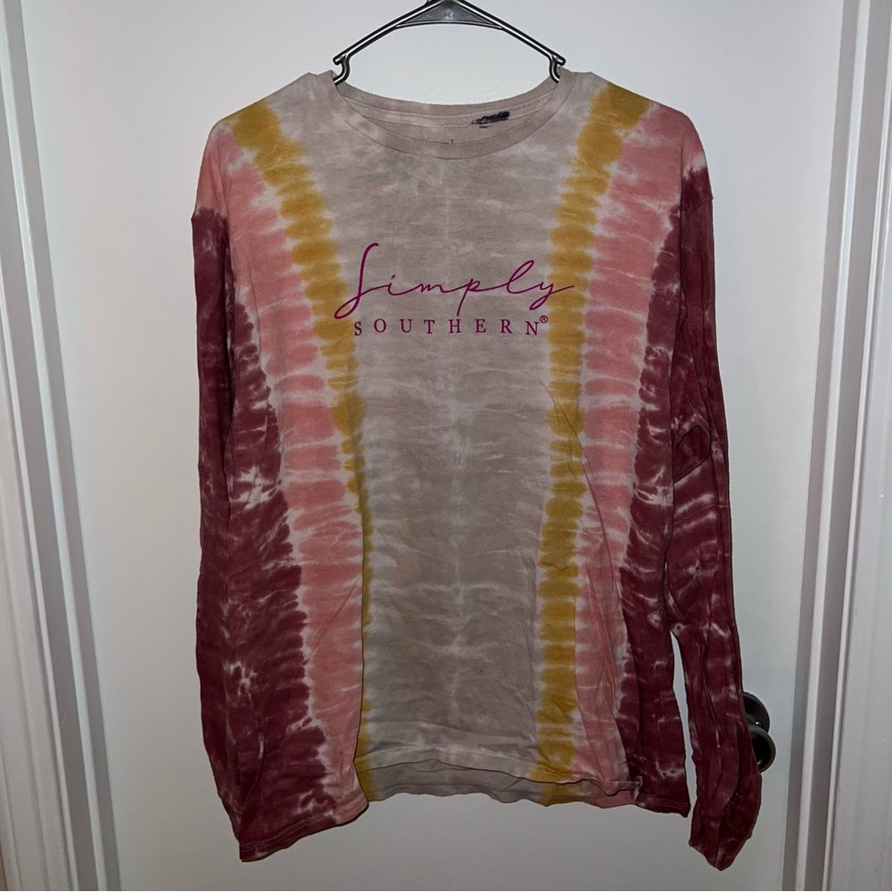🍀4 for 25🍀 Simply Southern | Multicolored Long Sleeve Shirt